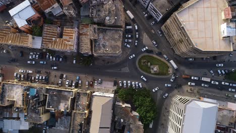 aerial-view-of-the-Dar-city,-Tanzania