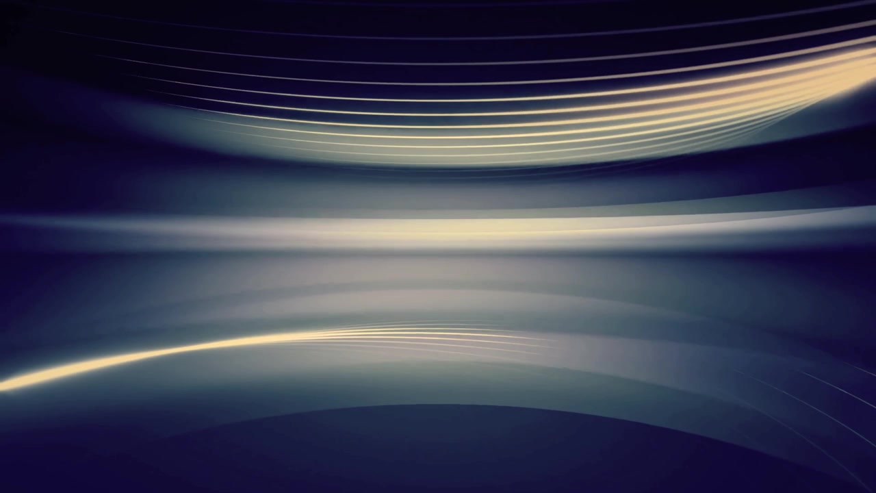 Abstract Background with Glowing Light Waves and Smooth Motion
