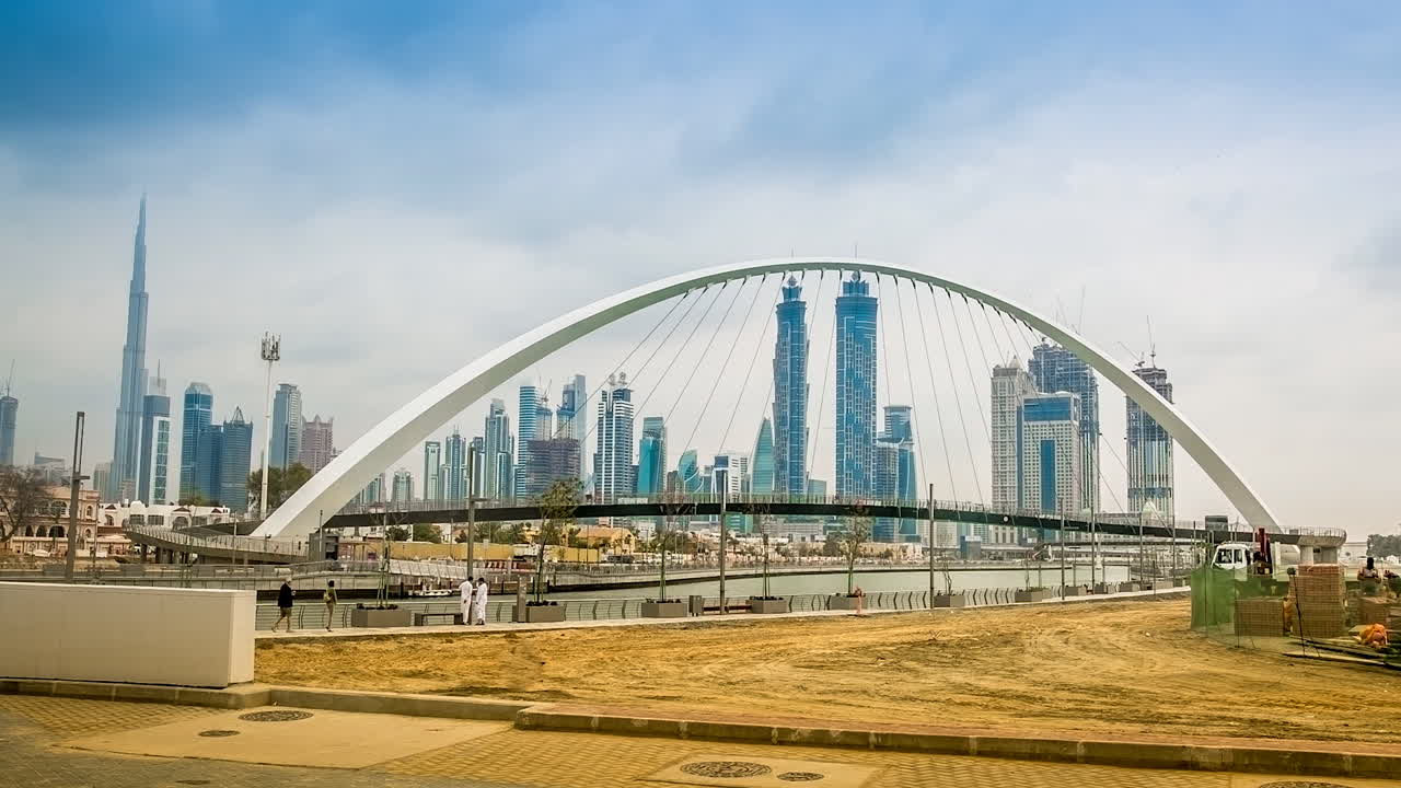 Time-lapse del Canale d'Acqua di Dubai