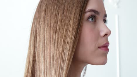 woman with long blonde hair