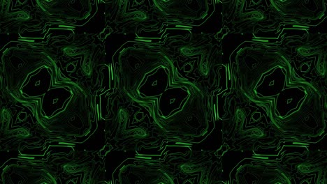 abstract stripes kaleidoscope effect. green liquid waves corporate abstract motion background. seamless loop. motion shapes outline border. wave stripes. video animation vj, 4k