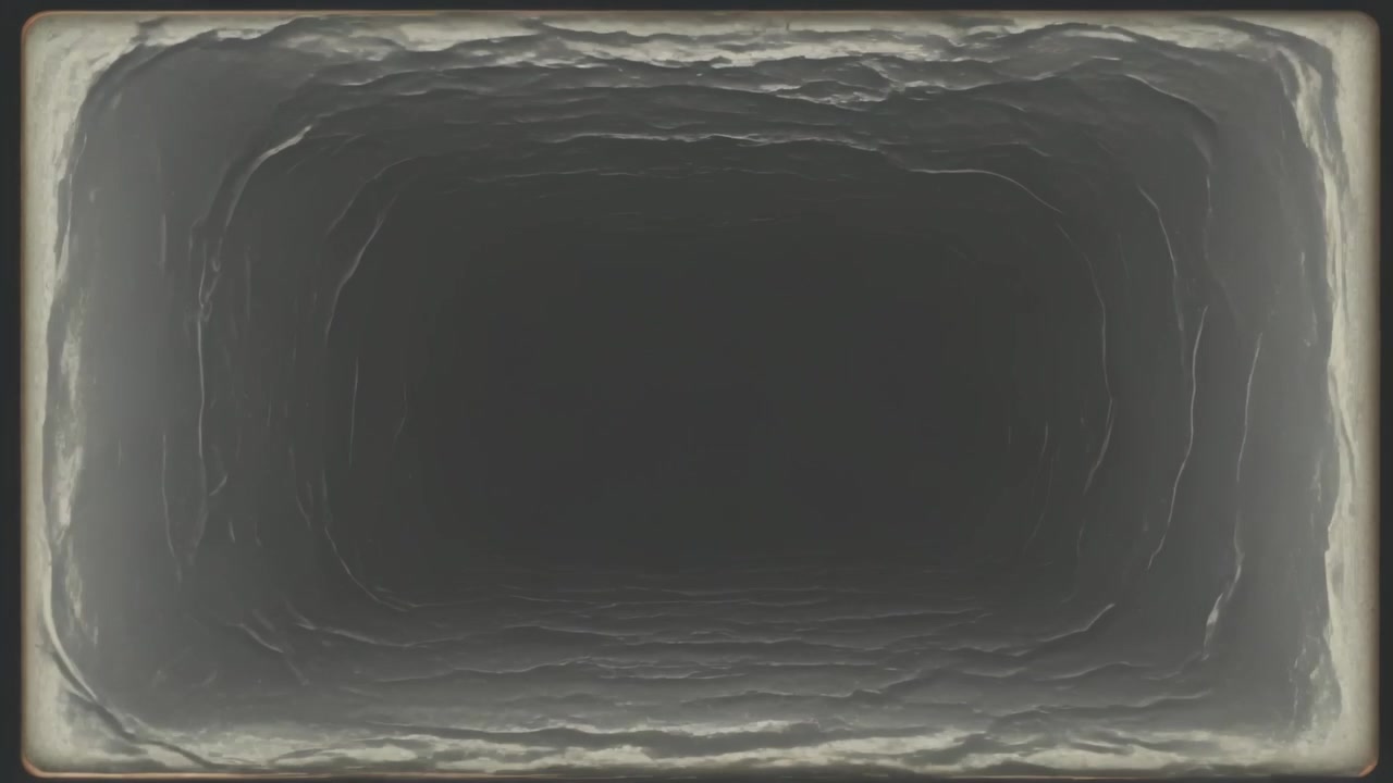 Showing dark box cavity pulsing rim, grainy stripes in frame, frames progressing, suggesting study