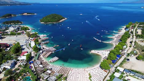 ksamil albania holiday beach resort island ionian sea summer travel destination