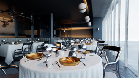 modern empty restaurant interior