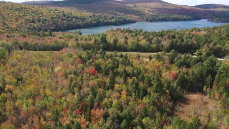 Autumn-in-New-England,-Maine-USA