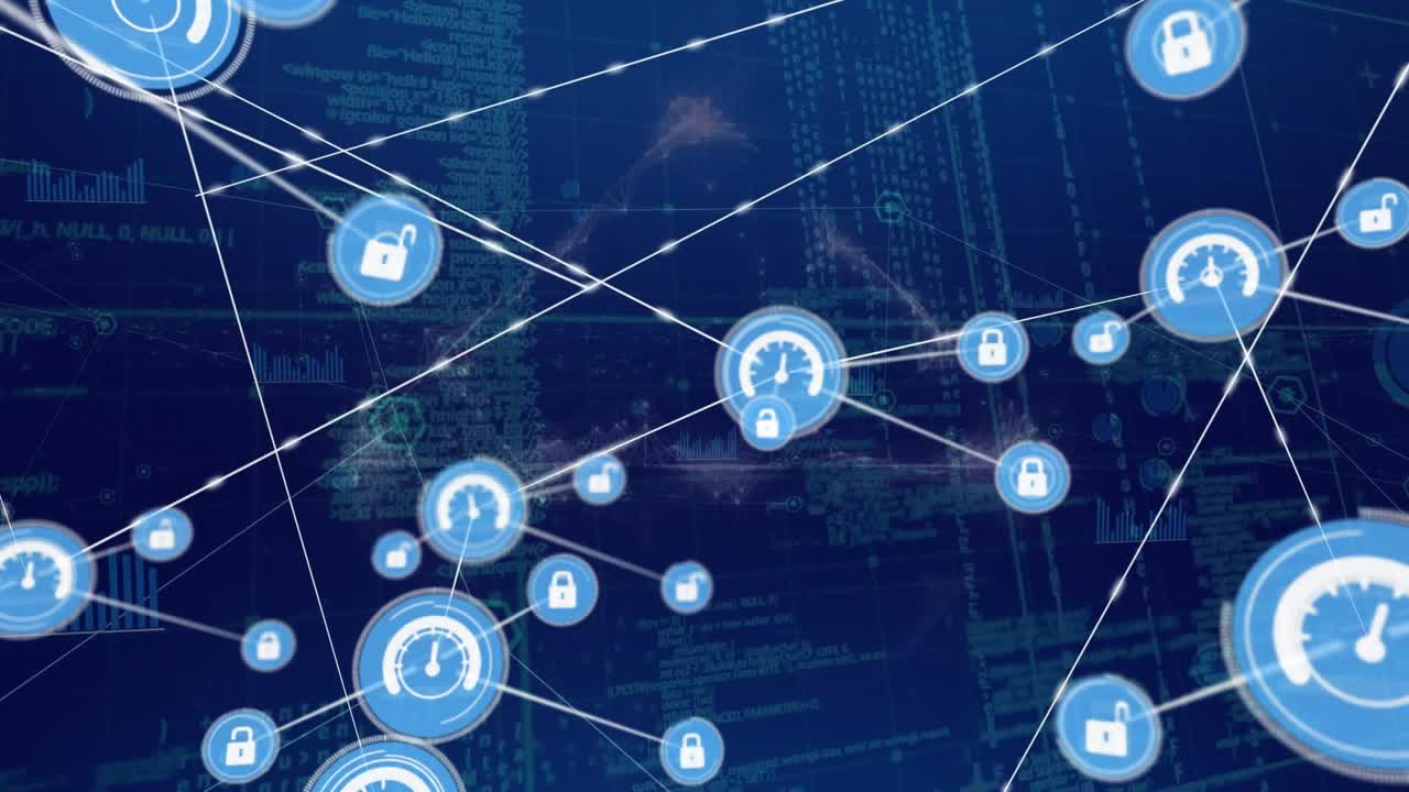 Animation of network of connections over data processing