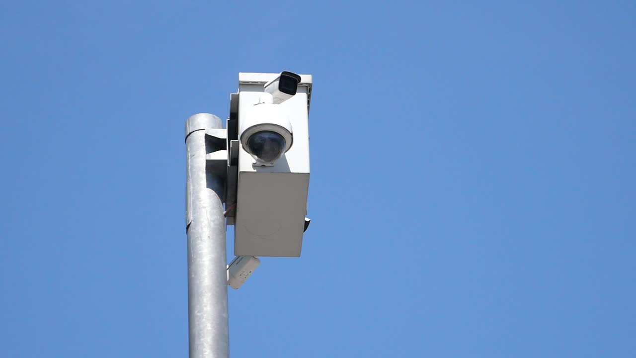 Security Camera on a Pole