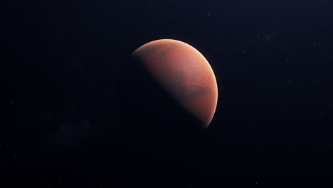 viajar al planeta rojo marte en el espacio