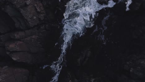 Ocean-water-moving-through-rocks