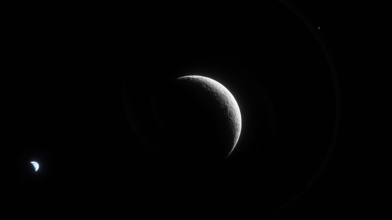 A high quality animation of the Moon being eclipsed by the shadow of the Earth