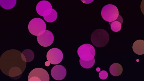 círculos animados coloridos partículas de fondo claro 4k