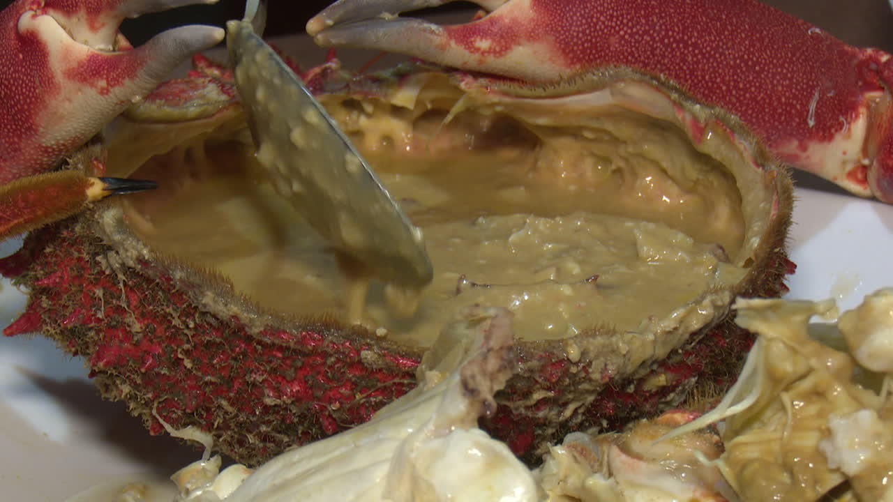 Preparing a Crab Dish