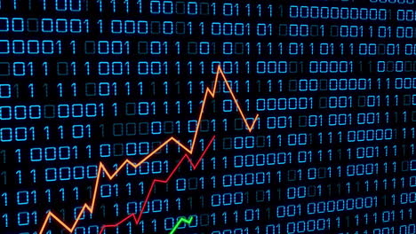 animación del procesamiento de datos sobre el diagrama