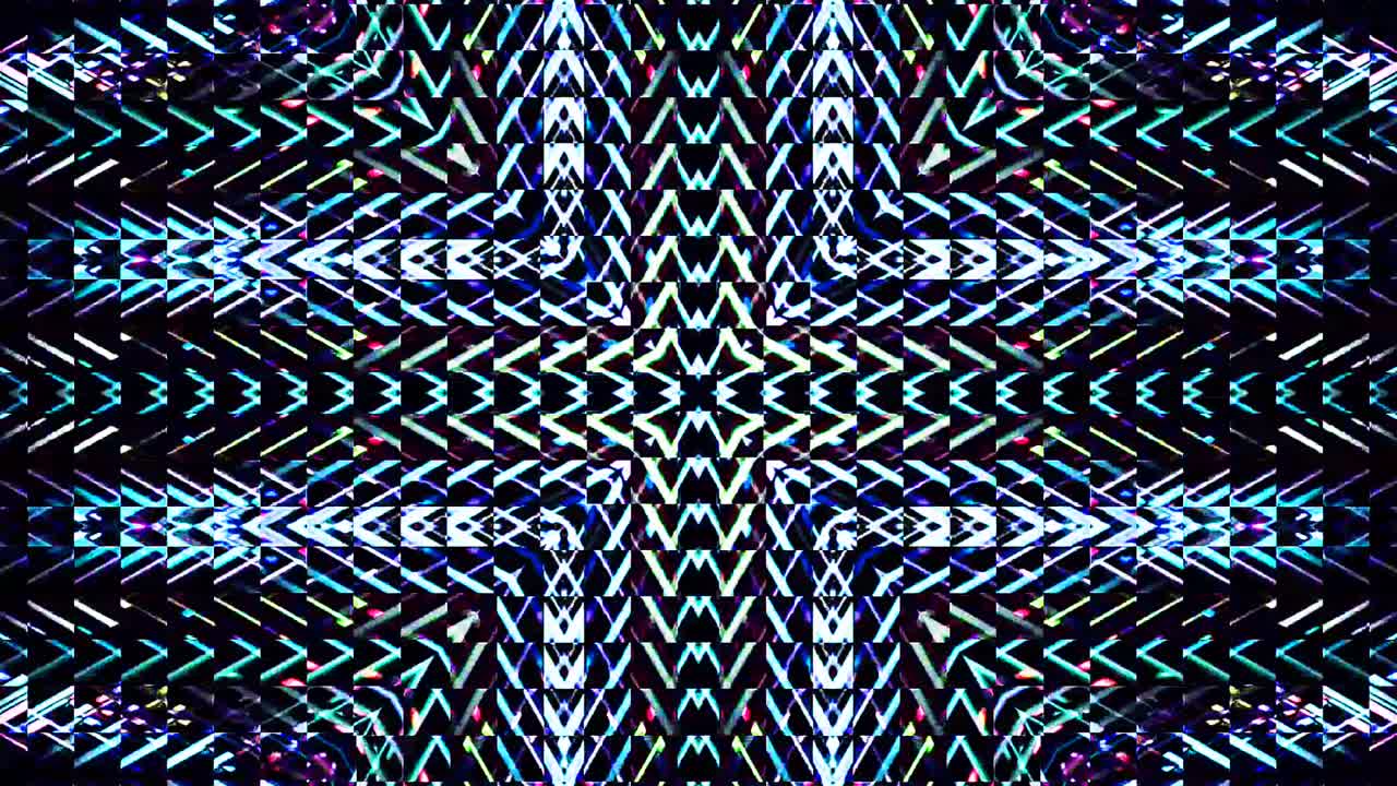 forma de círculo de movimento de onda de linha, colorida, em fundo preto
