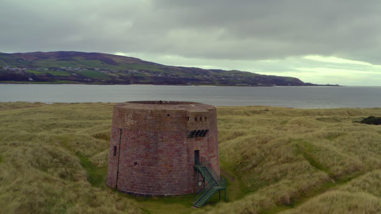 Coastal Stone Tower on Sand Dunes
