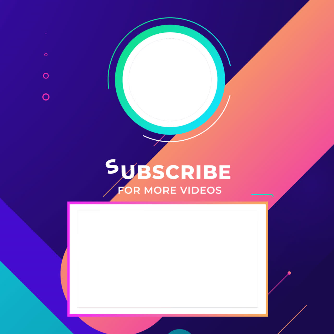 YouTube Subscribe End Screen Template