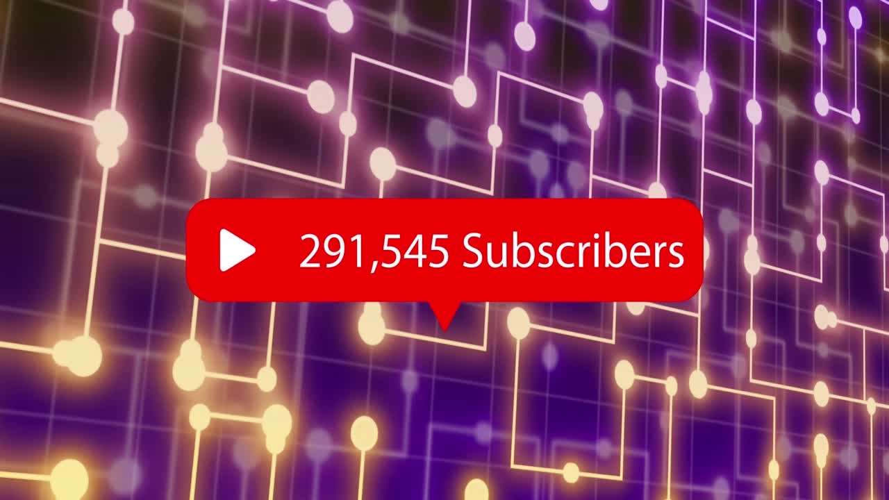 animación del icono de los medios a través de la red de conexiones