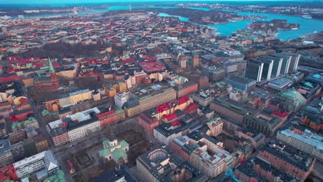 aerial view of stockholm, sweden