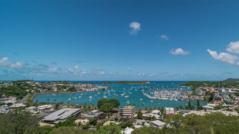 Lapso-De-Tiempo-Del-Orfanato-Bay-Nouméa,-Nueva-Caledonia