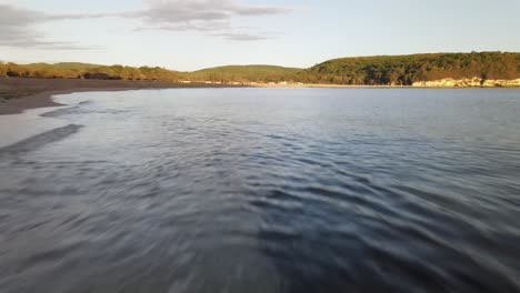 ocean coast drone shot