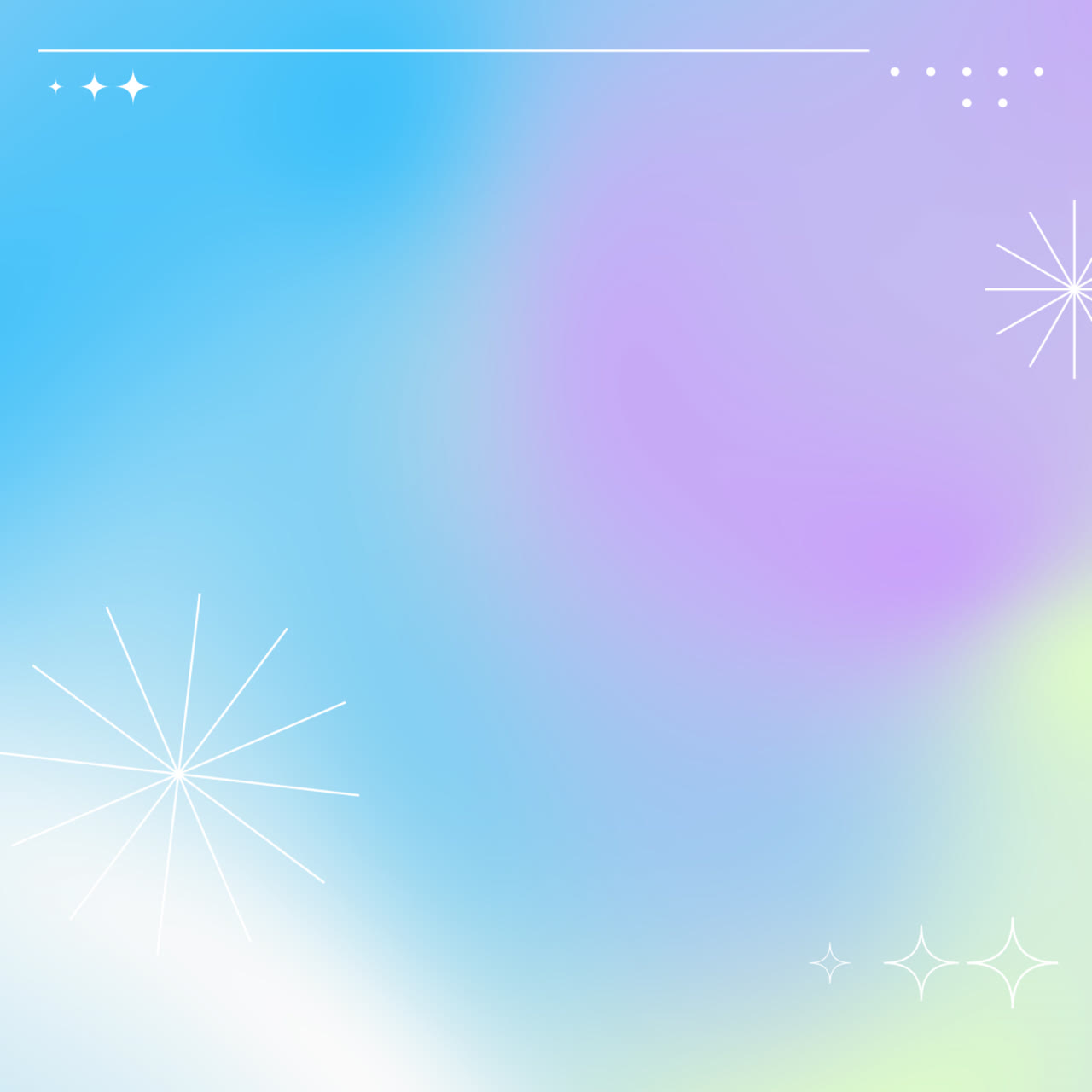Pastel Gradient Background with Geometric Shapes