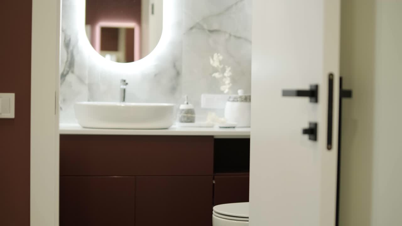 Modern stylish interior of apartment. Home interior design. New apartment renovation
