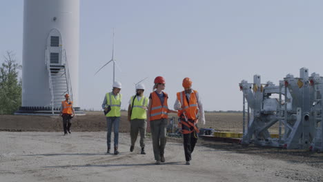wind turbine construction site