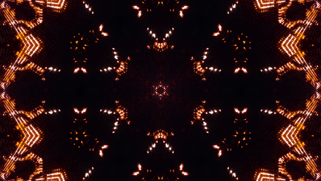 Orange Neon Motion Background Vj Loop. Infinitely looped animation.