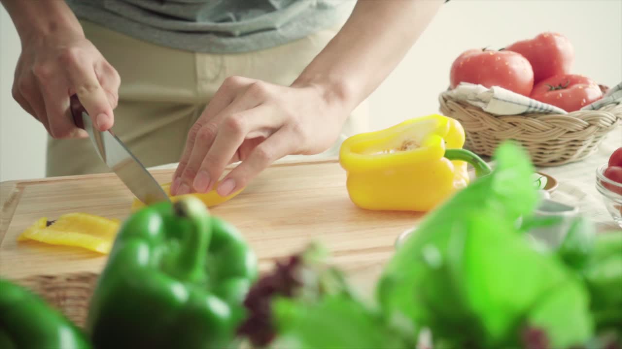 preparación de verduras