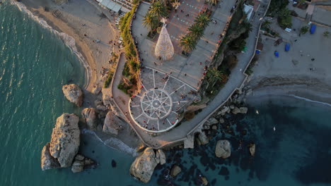 tourist spaces in the town of nerja, malaga