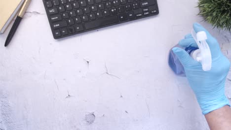 limpieza de un espacio de trabajo