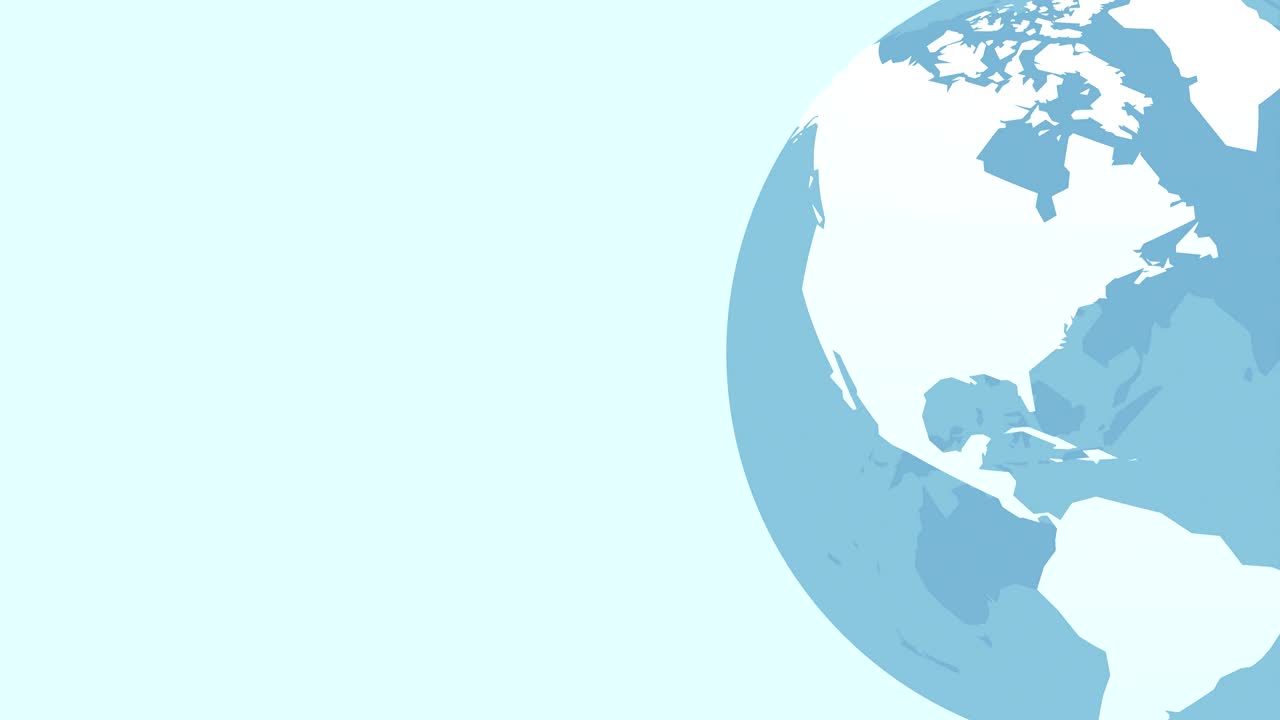 회전하는 지구 글로브 루프 애니메이션