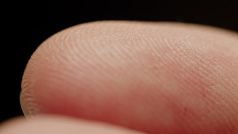 close-up of a fingerprint