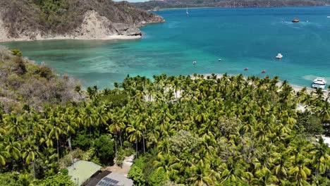 isla tortuga tropical island costa rica central america palms trees ocean and beach