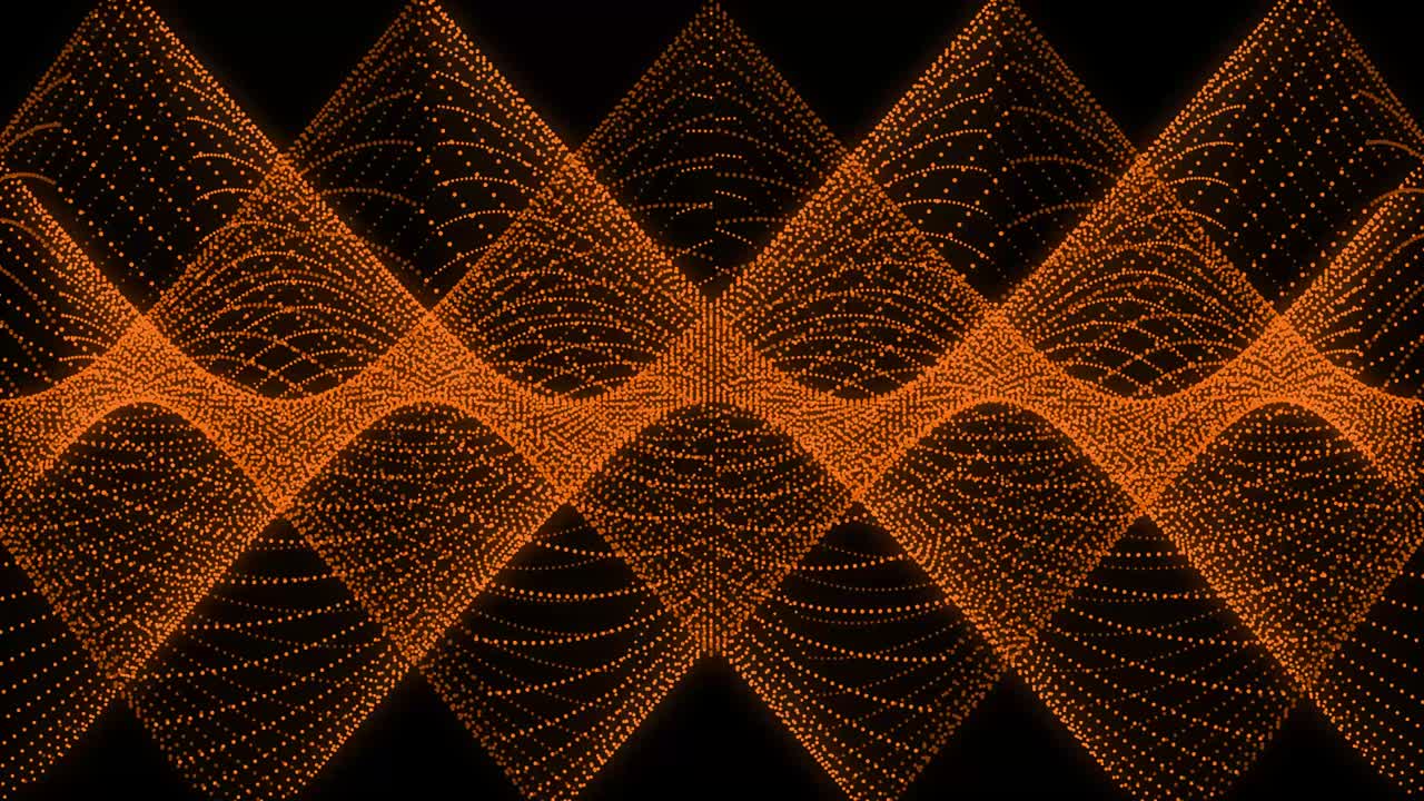 Orange color Dot Shape Pattern animation motion graphics