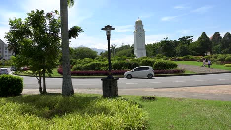 view on kota kinabalu clock tower