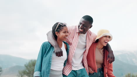 group of friends enjoying a day outdoors