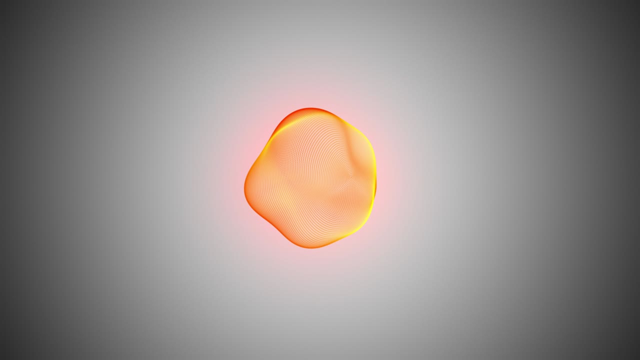 metamorphose of amorphous sphere, spherical ondulation, abstract animation of future shape