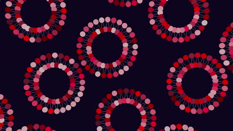 patrón de círculo rojo sobre fondo negro elemento de diseño audaz y dinámico