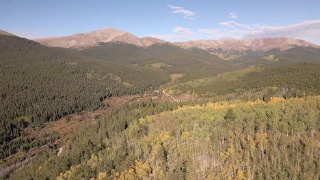 Mount-Silverheels-In-Der-Ferne-Luftfahrzeugaufnahme