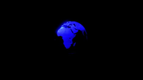 Animation-of-blue-digital-earth