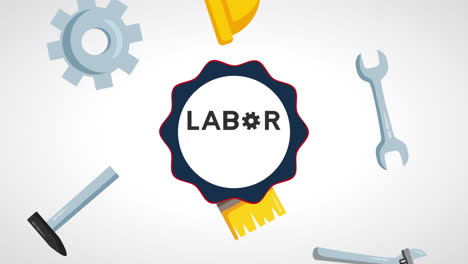 usa labor day celebration with tools