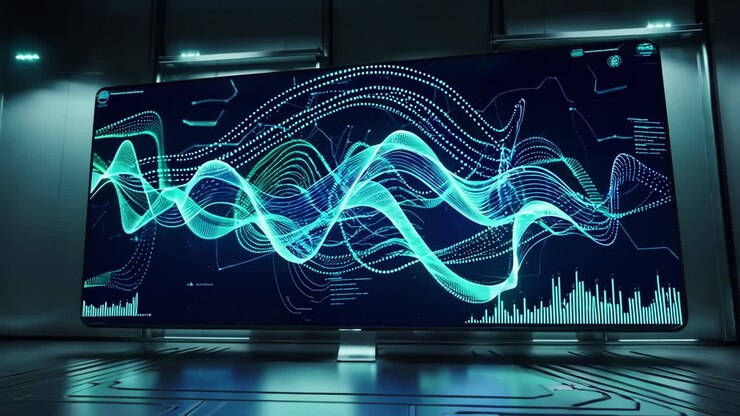Futuristic Data Visualization Screen