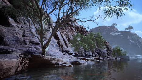 lago powell en un día soleado de verano