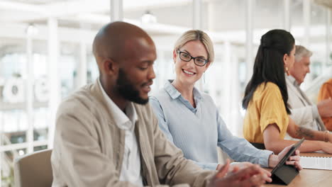 meeting, talking and diversity with a business