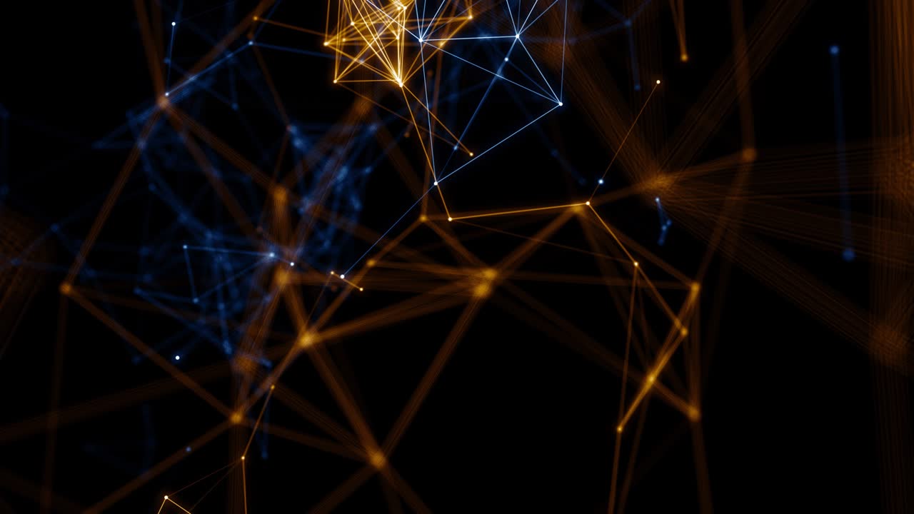 Plexus abstract network titles technology science background loop