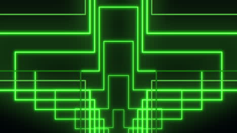 futuristic black and green grid pattern with glowing lines