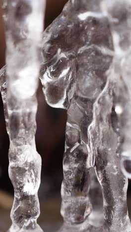 pedazos de hielo al aire libre