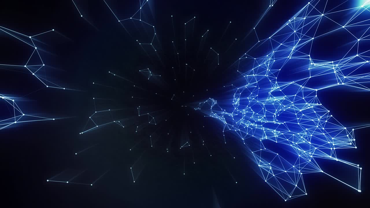 Fondo abstracto azul de tecnología