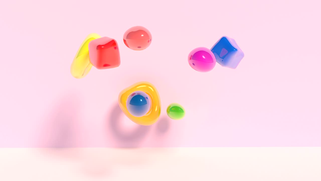 diseño de movimiento mínimo 3d 4k